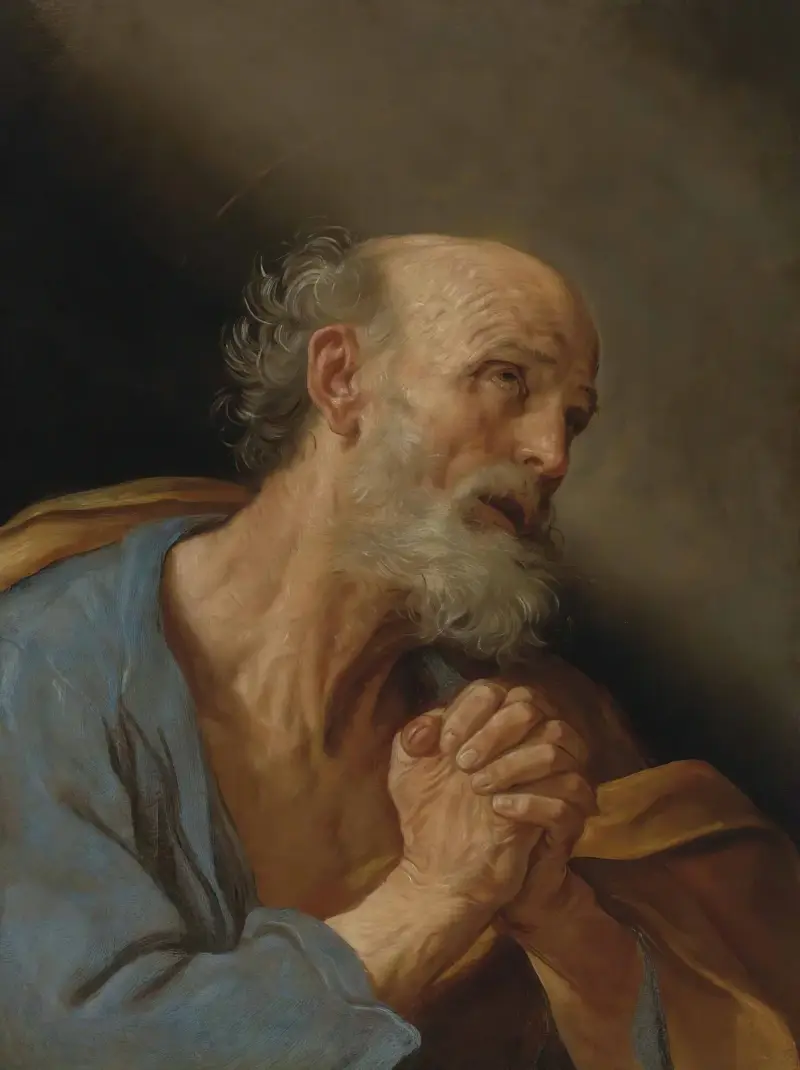 Der reuige heilige Petrus von Guido Reni