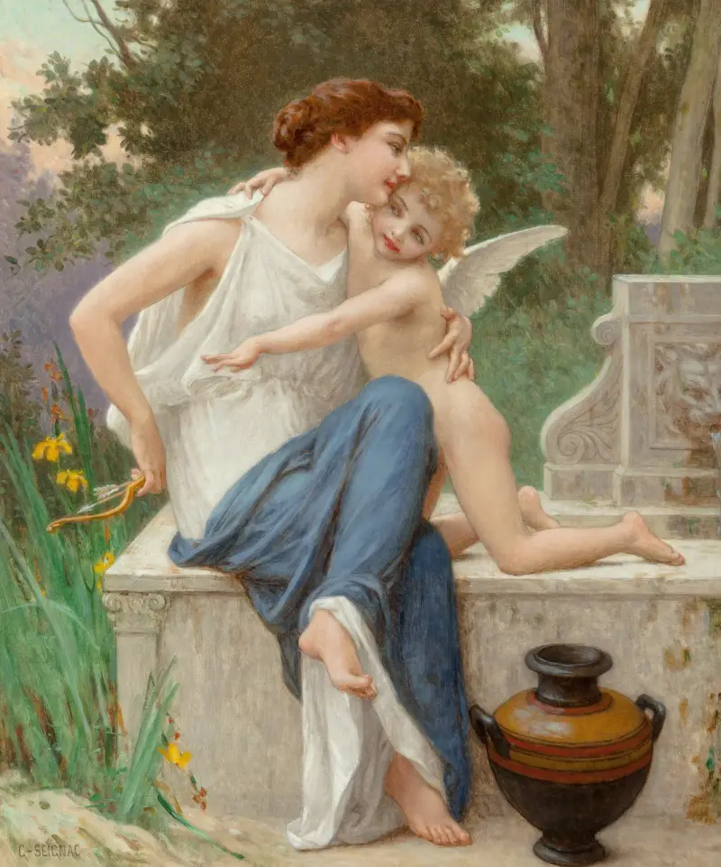 Die Entwaffnung Amors von Guillaume Seignac