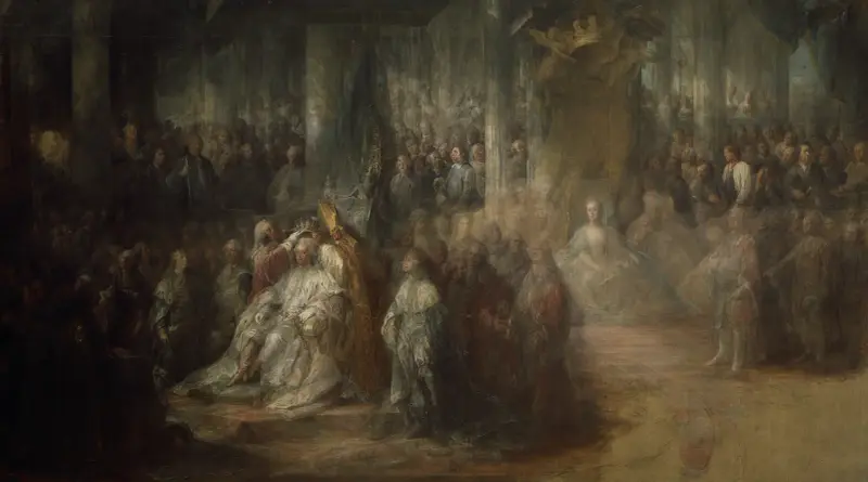 Gustav III:s kröning av Carl Gustaf Pilo
