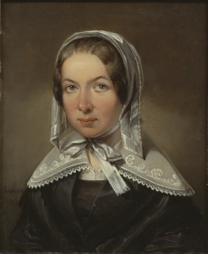 Fredrika Bremer, 1801-1865 av Johan Gustaf Sandberg