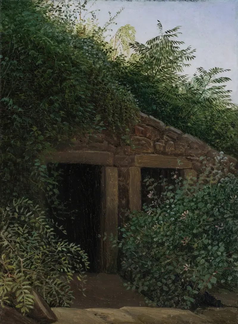 En igenvuxen gruvgång av Carl Gustav Carus