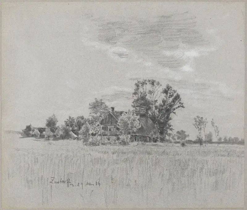 Bauernhaus in Zustorf av Gustav Kampmann