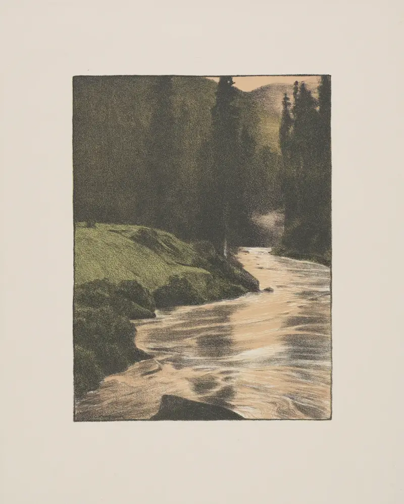 Bach in den Bergen von Gustav Kampmann