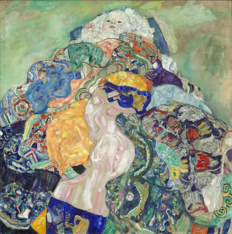 Baby (Wiege) von Gustav Klimt