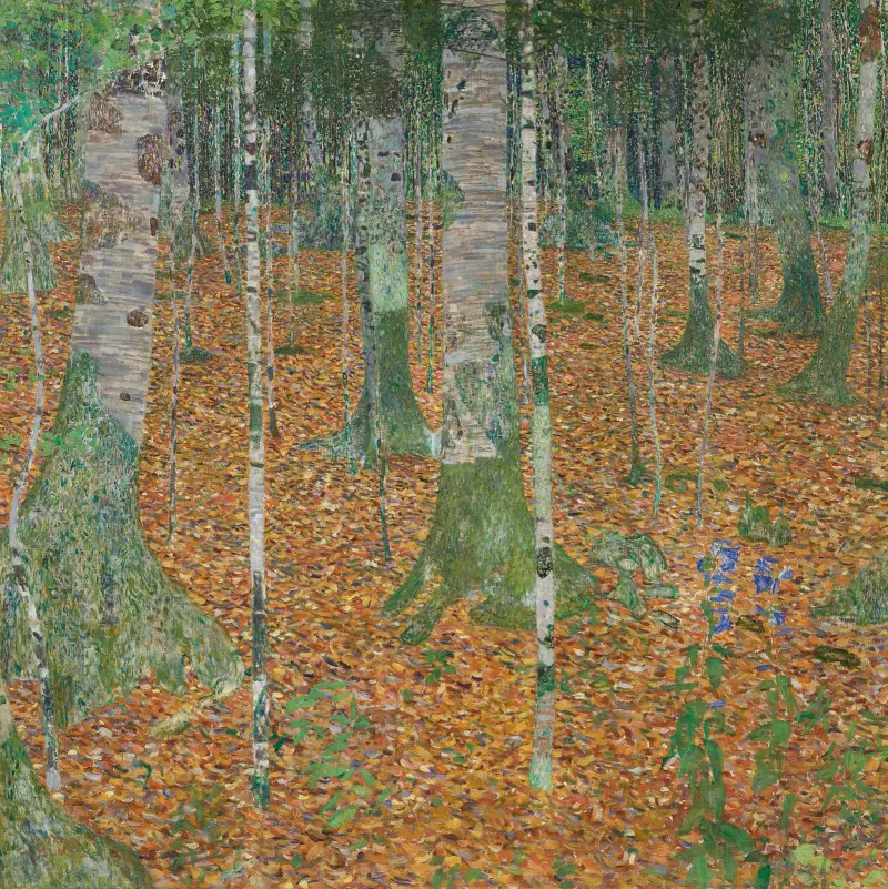 Březový les, Gustav Klimt