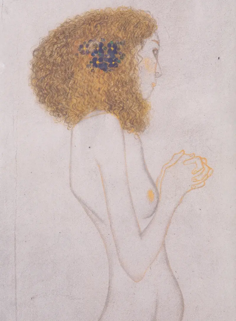 Die Leiden der schwachen Menschen von Gustav Klimt