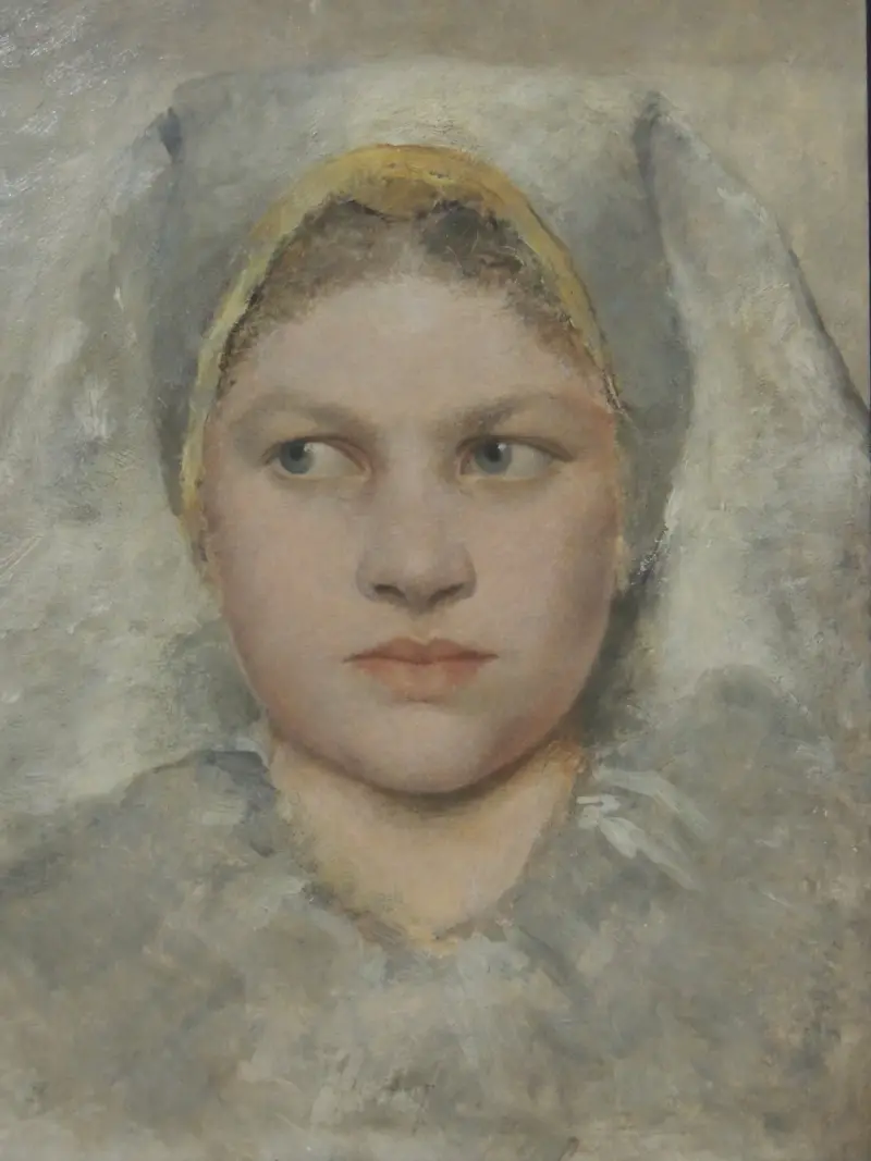 Head Study of a Girl von Hana av Gustav Klimt