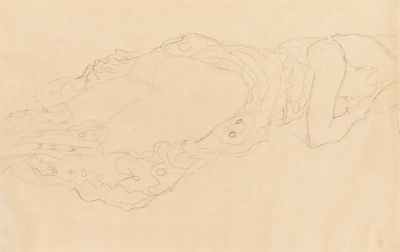 Liegende (Reclining Nude) von Gustav Klimt