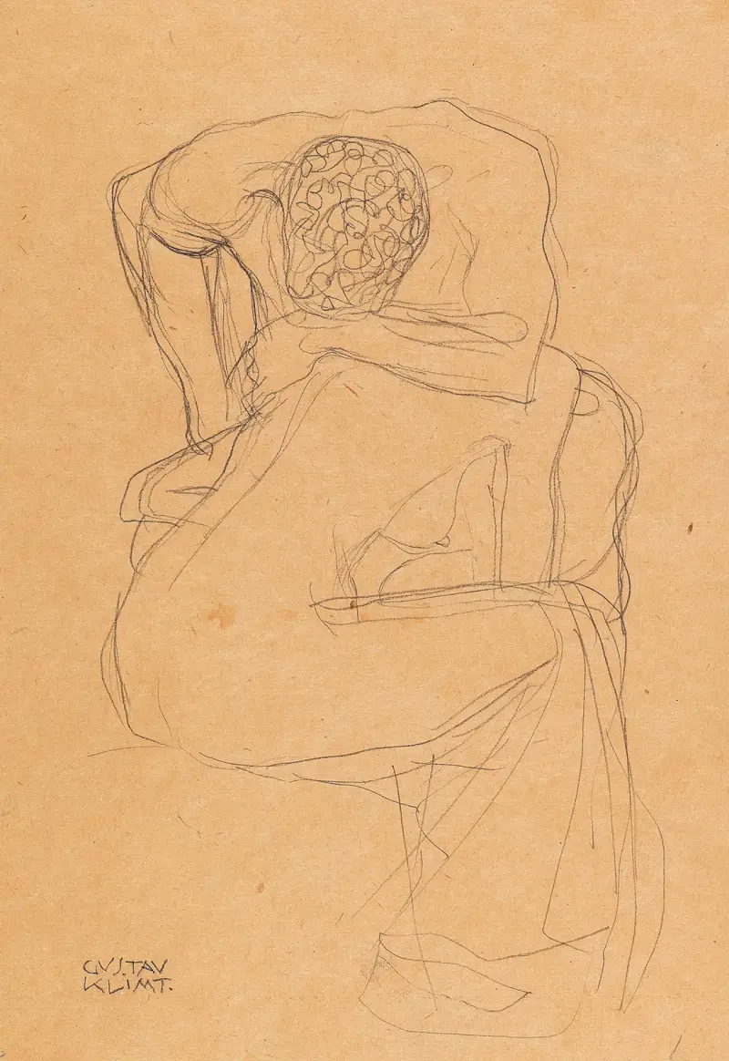 Milenci, 1903, Gustav Klimt