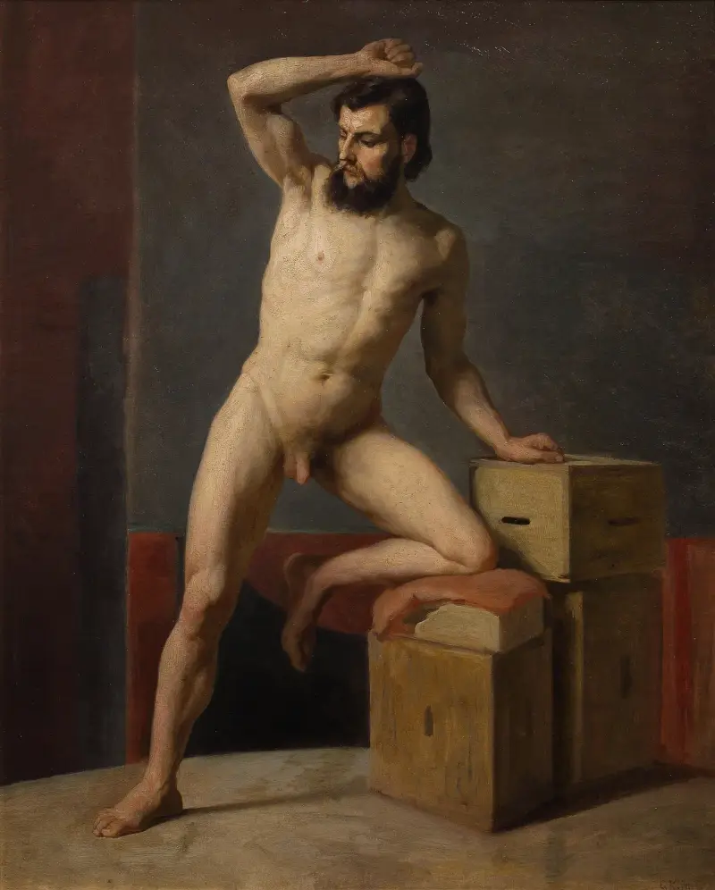 Akt męski, 1883, Gustav Klimt