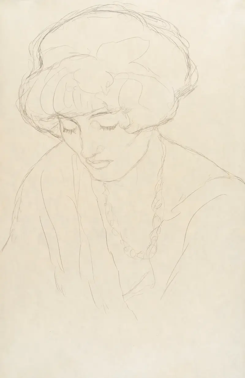 Ze spuszczonym wzrokiem, Gustav Klimt