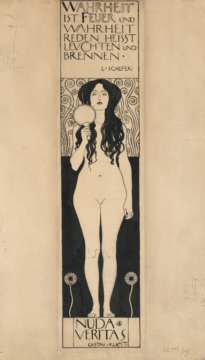 Nuda Veritas av Gustav Klimt