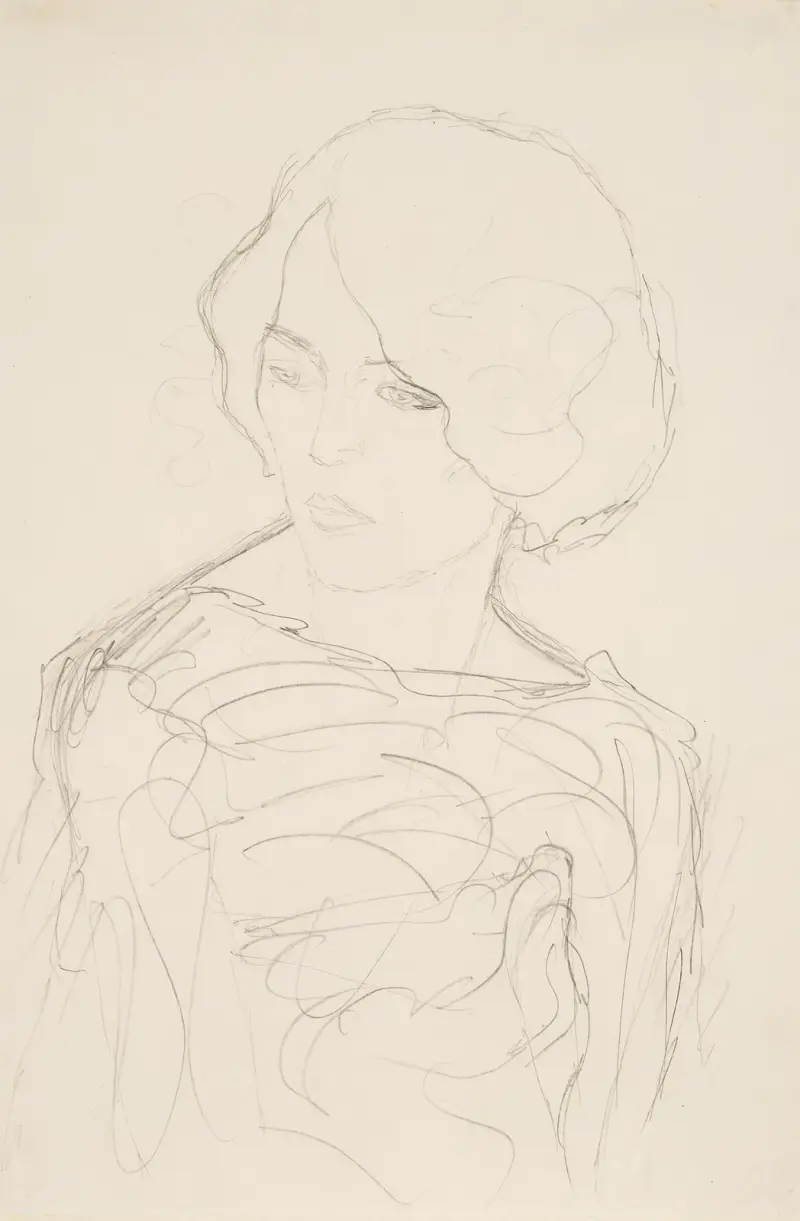 Portrait of a lady, 1916 av Gustav Klimt