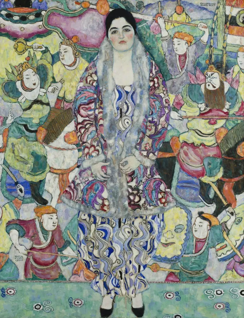 Porträtt av Friederike Maria Beer av Gustav Klimt