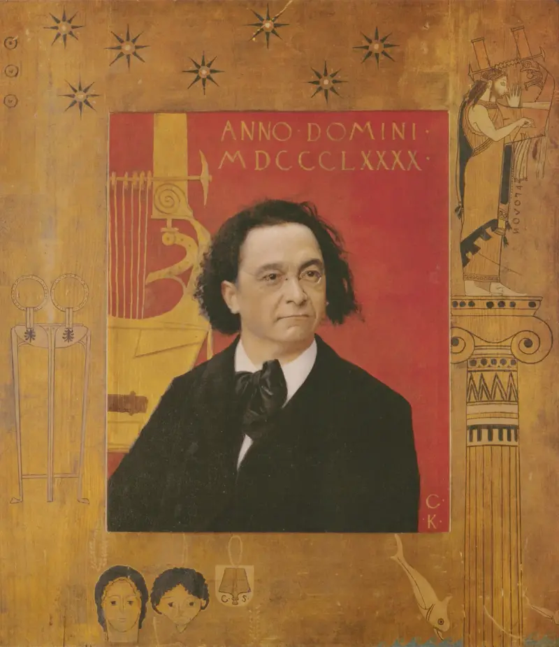 Portrait of Josef Pembaur av Gustav Klimt