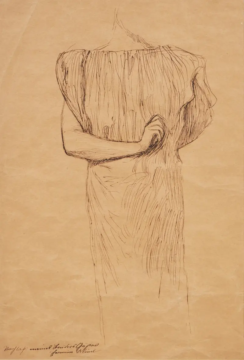 Stehende von vorne von Gustav Klimt