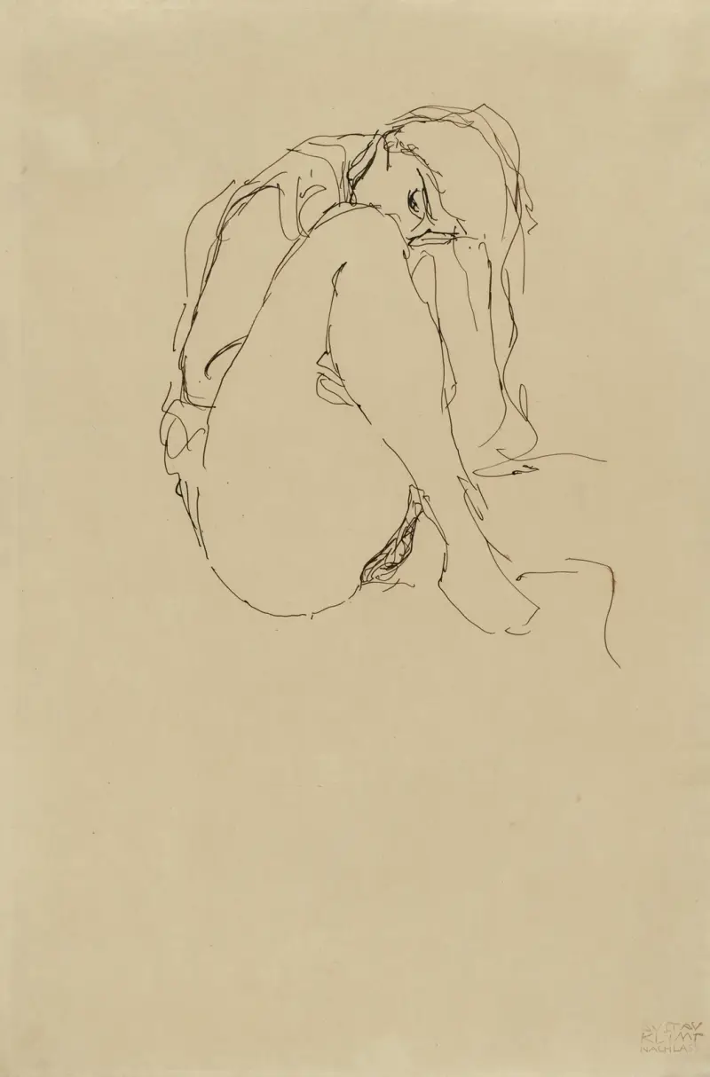 Smrt a život, 1908, Gustav Klimt