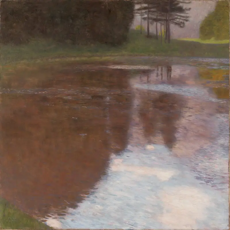 Stiller Teich (Egelsee bei Golling, Salzburg) von Gustav Klimt