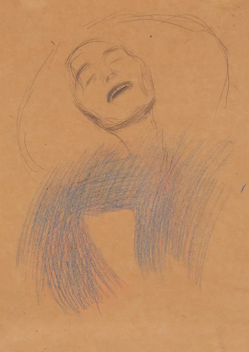 Weiblicher Kopf von Gustav Klimt