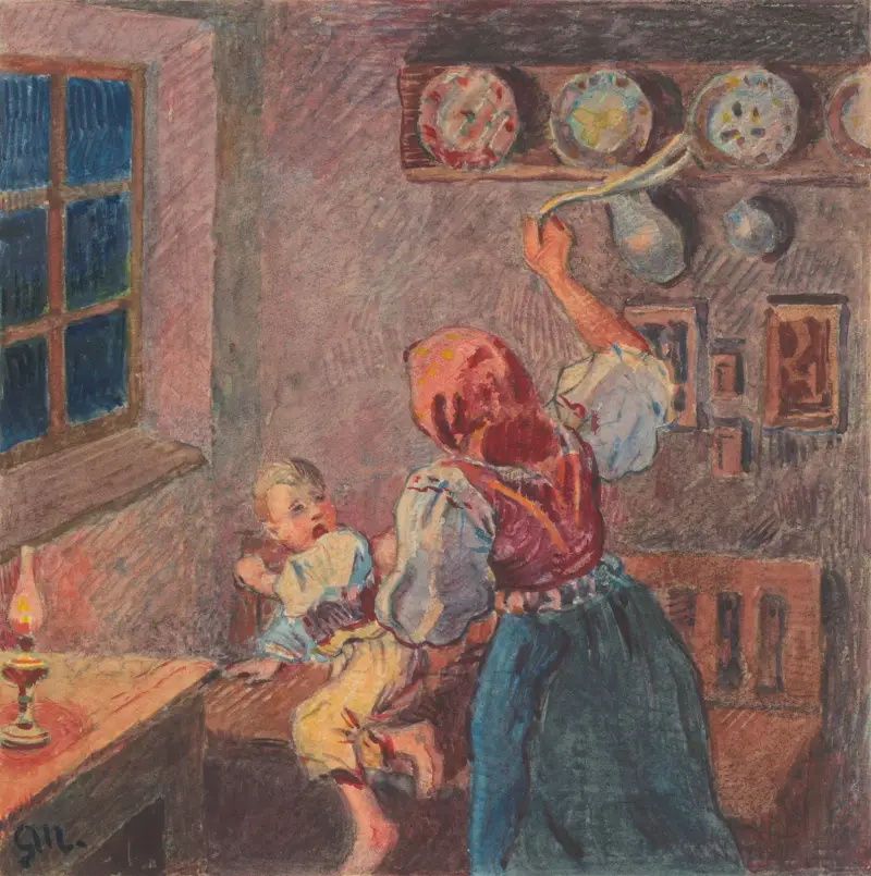 6. – Tröskning av Gustáv Mallý