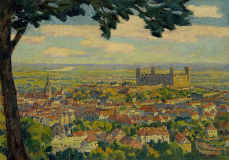 Bratislava från Nový Svet av Gustáv Mallý