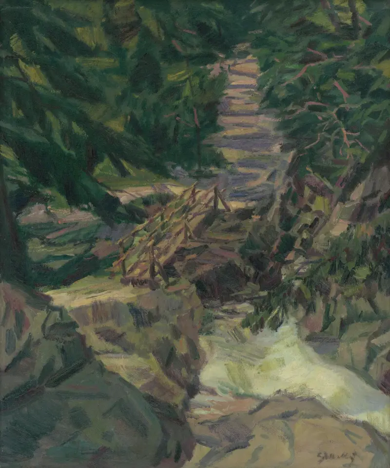 Mountain-Stream in the Tatras av Gustáv Mallý