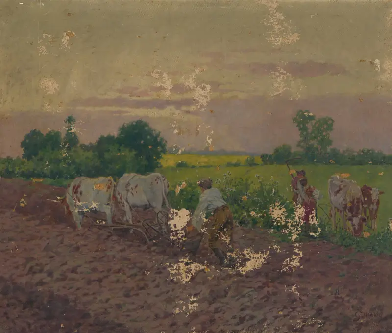 Pflügen von Gustáv Mallý