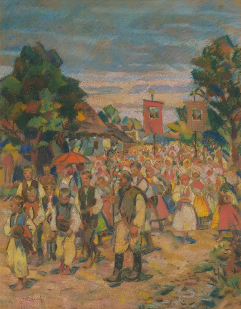 Procession von Gustáv Mallý