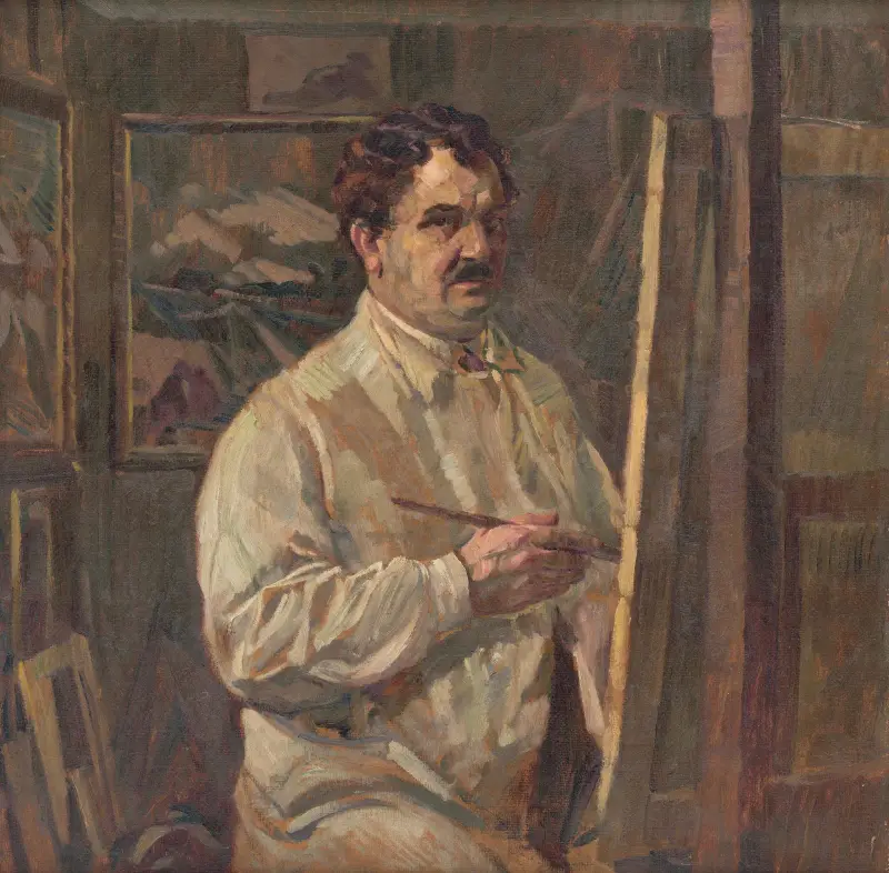 Selbstporträt, 1924 – Nr. 2 von Gustáv Mallý
