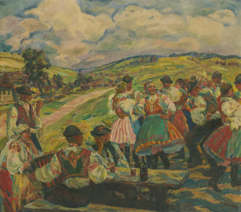 Taniec wiejski, Gustáv Mallý