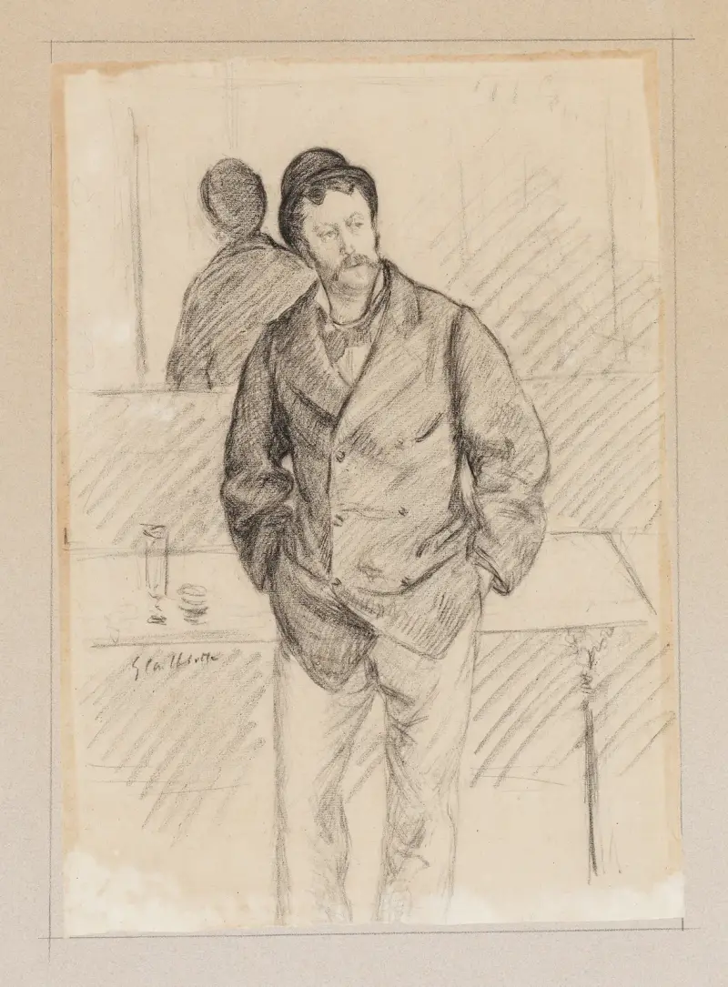 V kavárně, Gustave Caillebotte