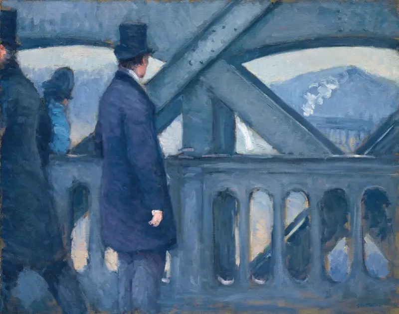 Le Pont de l’Europe av Gustave Caillebotte