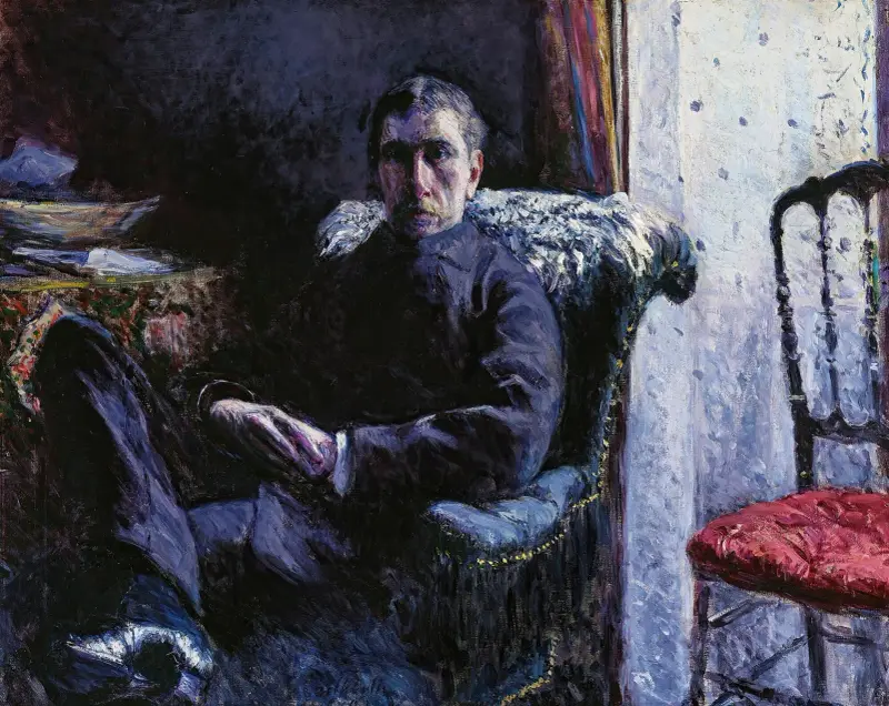 Portrait de Georges Roman av Gustave Caillebotte