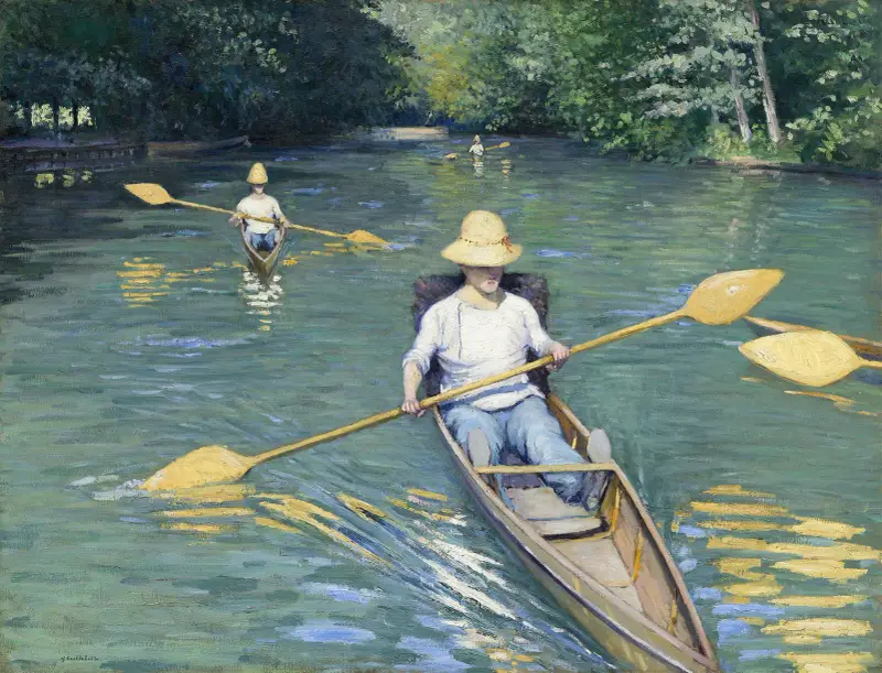 Skiffs von Gustave Caillebotte