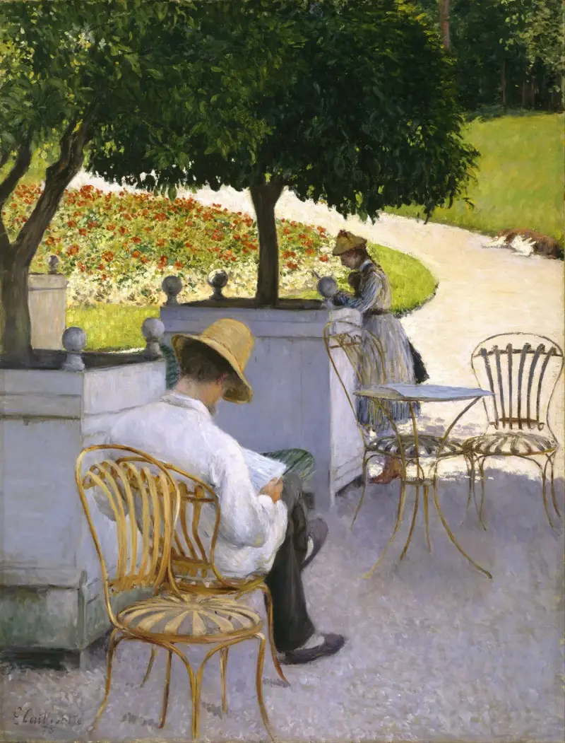 Pomarańczowe drzewa, Gustave Caillebotte