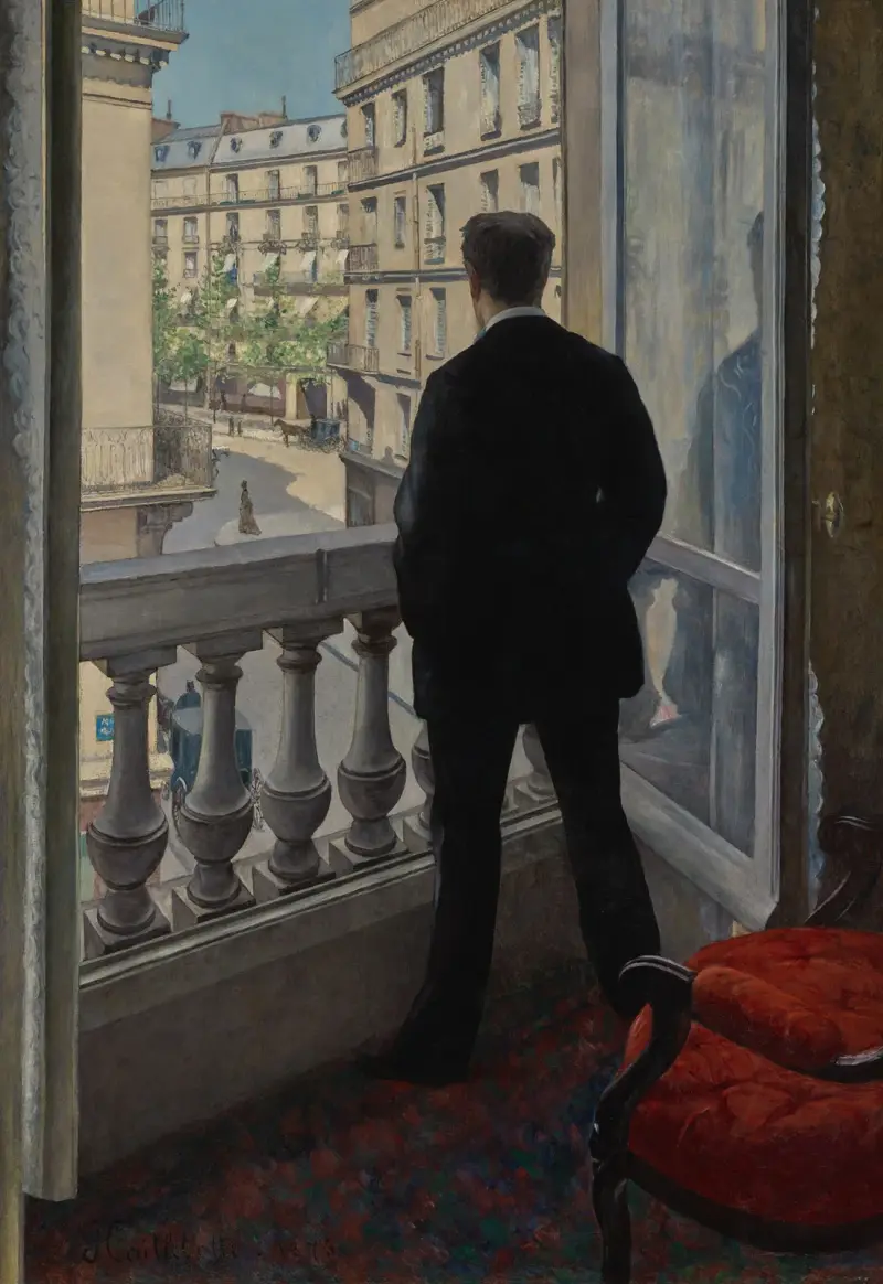 Young Man at His Window av Gustave Caillebotte
