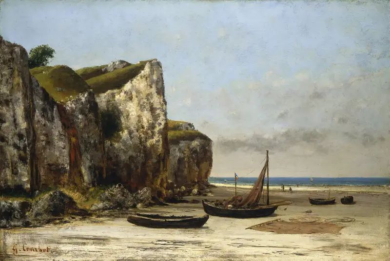 Strand in der Normandie, 1872 von Gustave Courbet