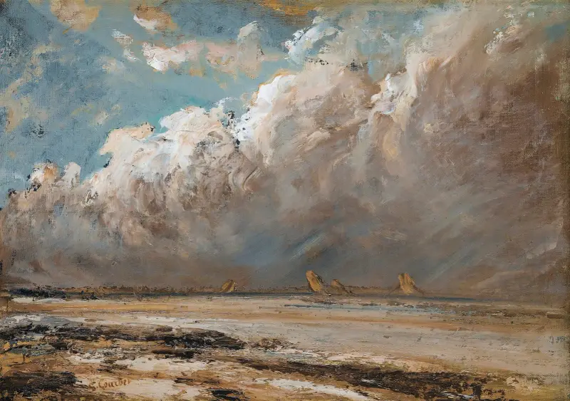 Strand in der Normandie, Nr. 1 von Gustave Courbet