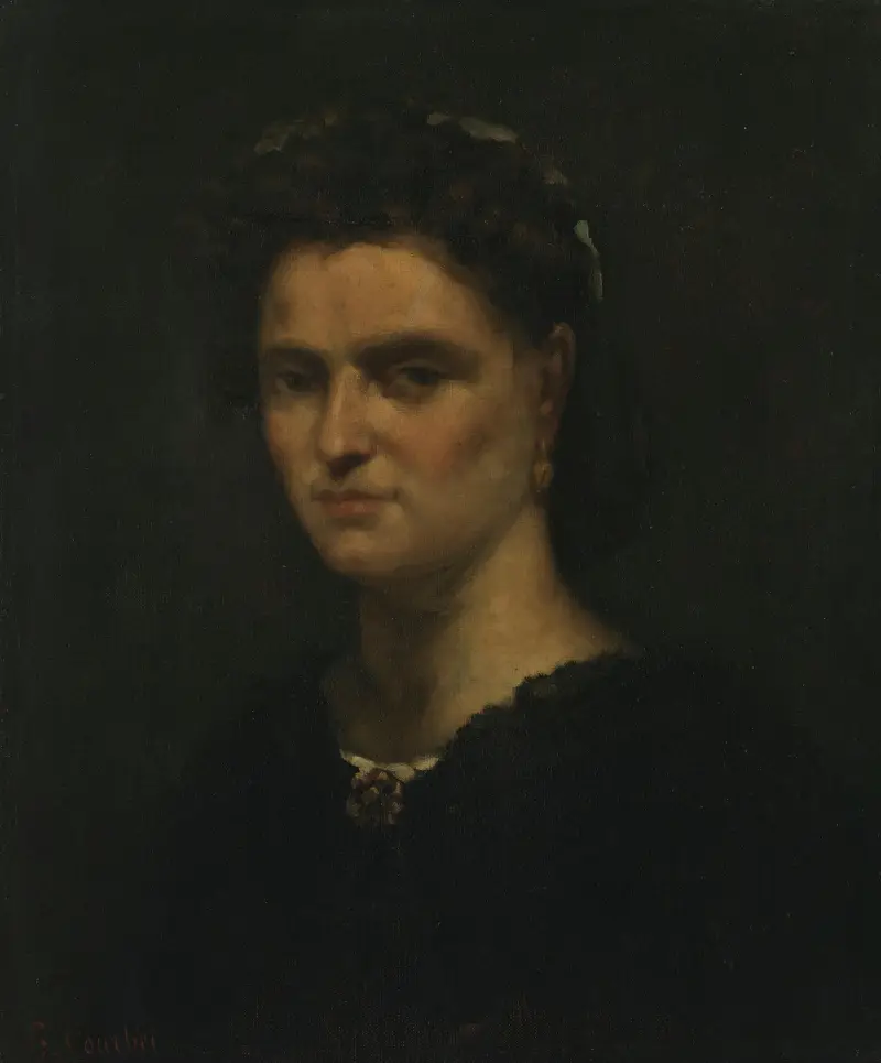 Bildnis einer Dame von Gustave Courbet