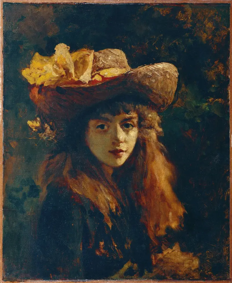 Bildnis Eines Mädchens av Gustave Courbet