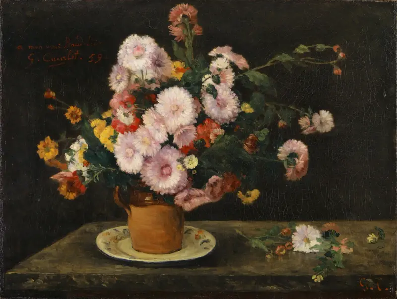 Bouquet Of Asters av Gustave Courbet