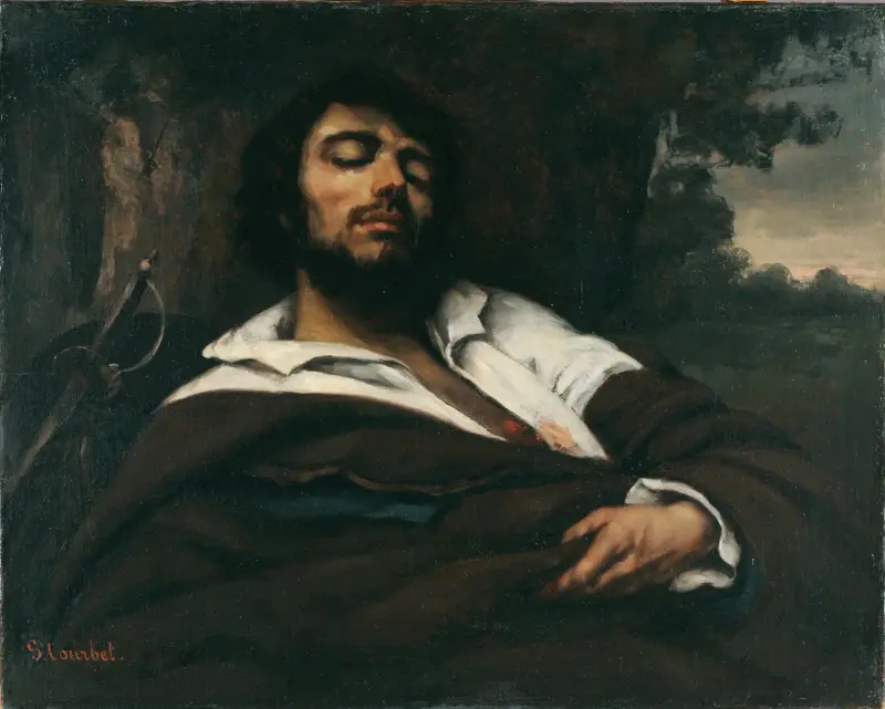 Der Verwundete av Gustave Courbet