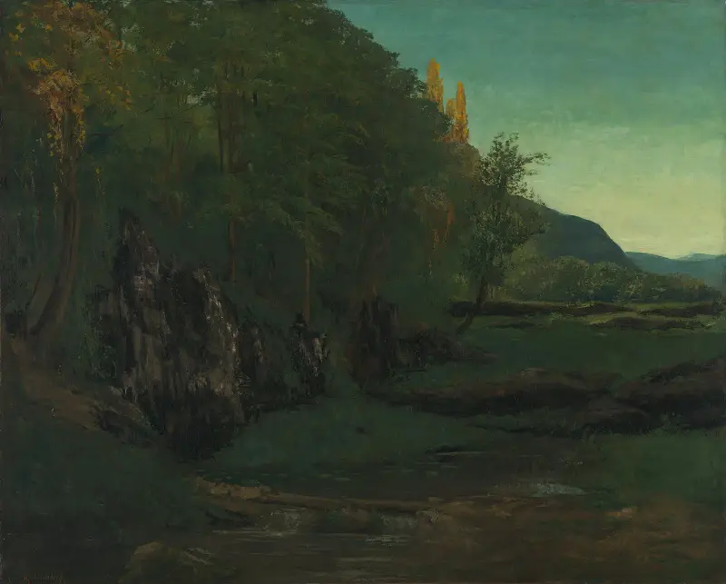 Landscape From Jura av Gustave Courbet