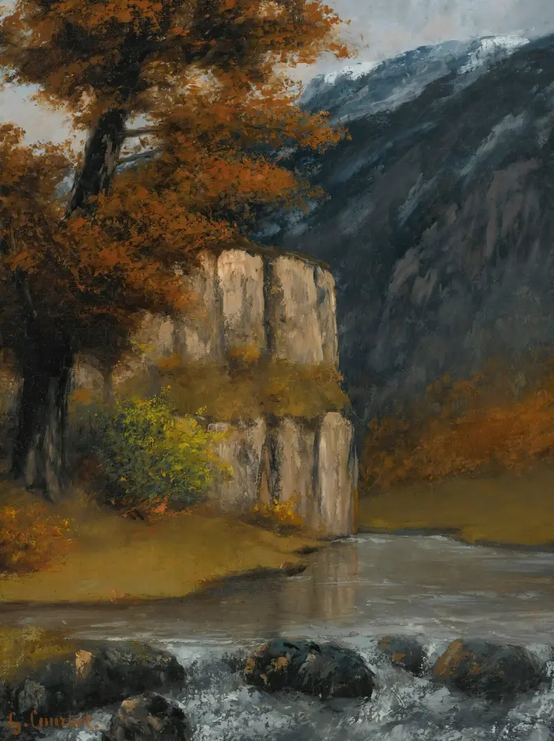 Landscape Near Ornans av Gustave Courbet