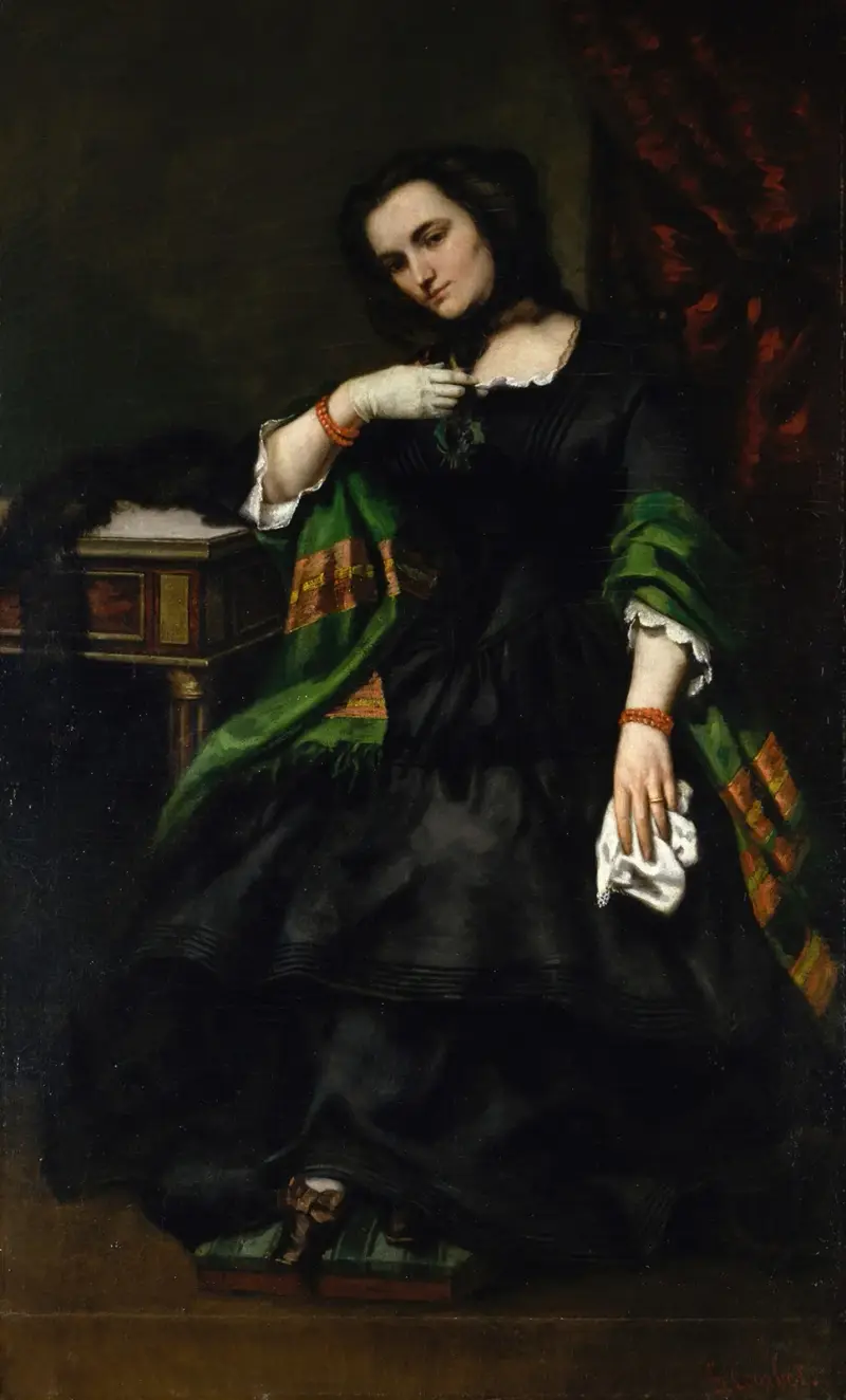 Madame Auguste Cuoq (Mathilde Desportes, 1827–1910) av Gustave Courbet