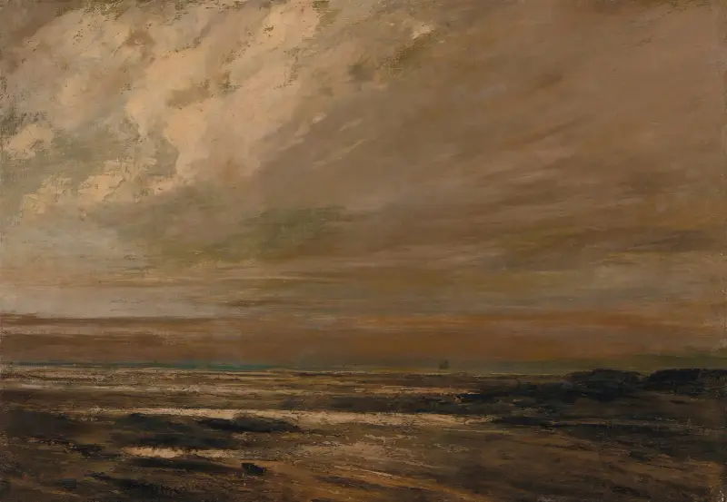 Paysage Marin, Environs De Trouville av Gustave Courbet