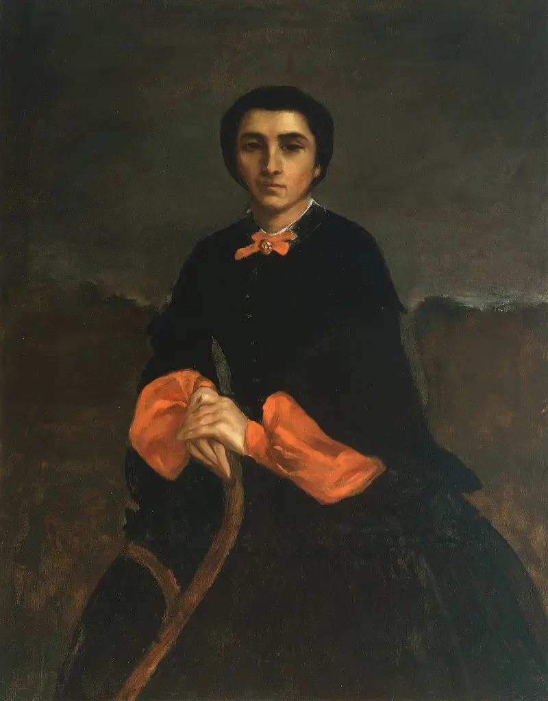 Porträtt av en kvinna, Juliette Courbet av Gustave Courbet