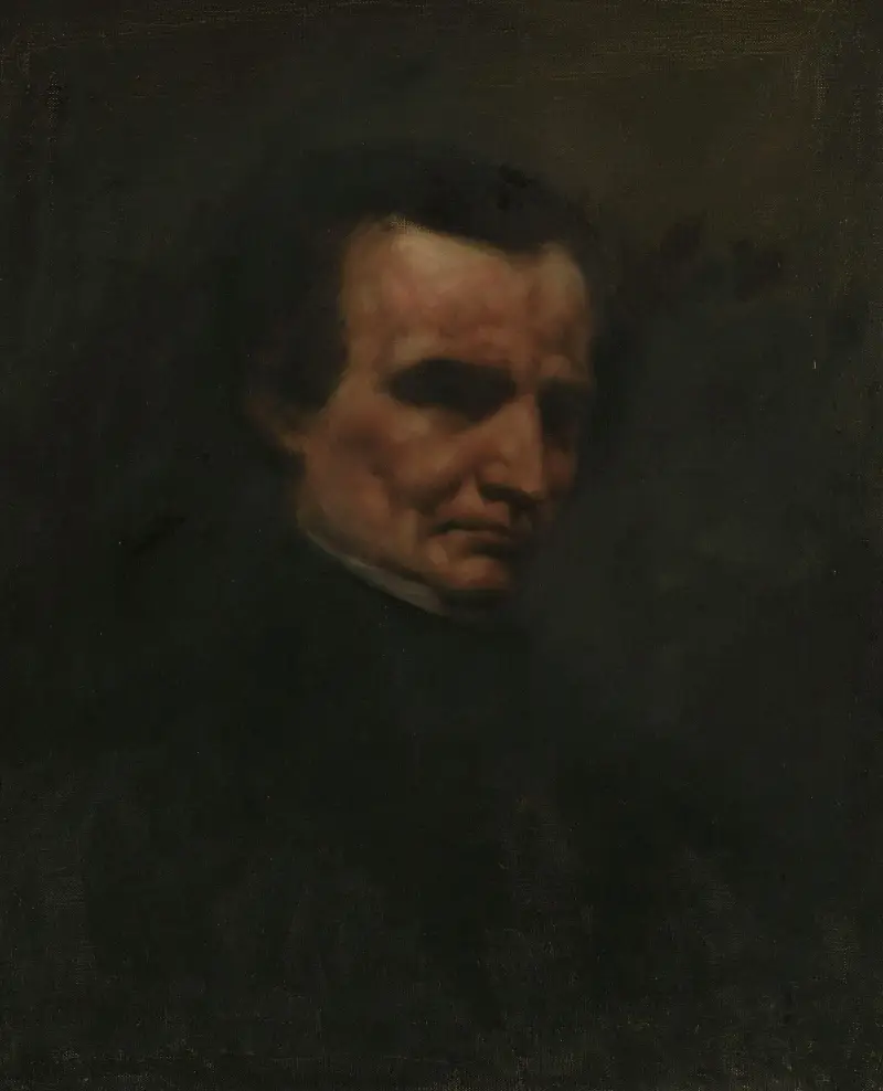 Portrait of the Composer Hector Berlioz av Gustave Courbet