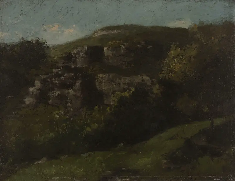 Rochers À Ornans av Gustave Courbet