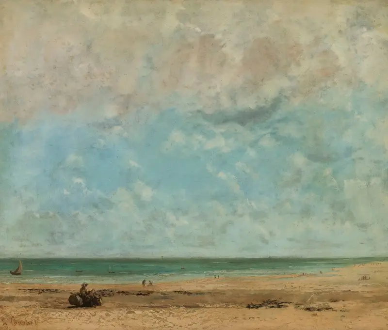Küstenlandschaft, 1863 von Gustave Courbet